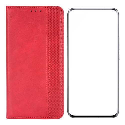 Funda Para Tecno Camon 40 Pro Adsorbible Cuero Vaina+mica