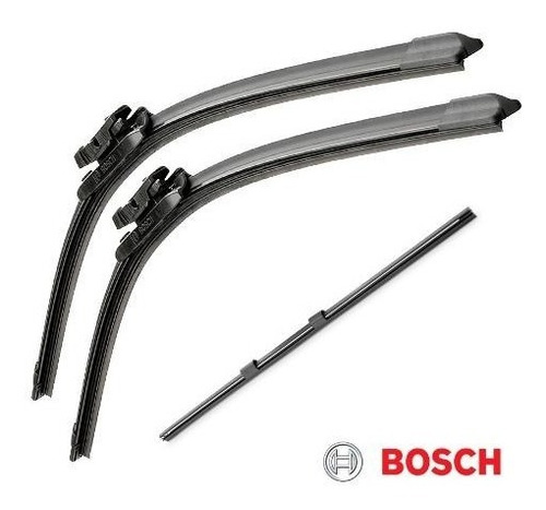 Imagem 2 de 6 de Limpador Parabrisa Original Bosch Fiat Punto + Refil Traseiro 2007 2008 2009 2010 2011 2012 2013 2014 2015 2016 2017