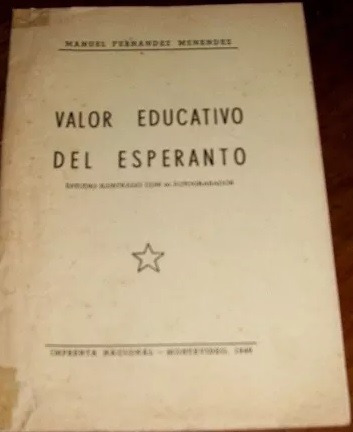 Valor Educativo Del Idioma Esperanto Manuel Fernández Menénd