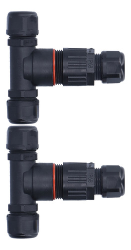 Conector De Unión De 3 Canales, 2 Vías, Impermeable, En Form