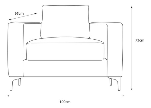 Sillon Individual Ocacional Salas Modernas Minimalista Retro