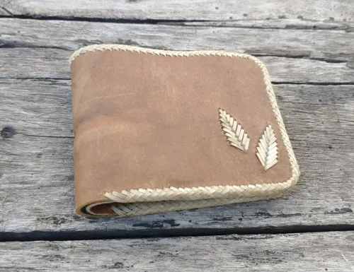 Carteras de cuero crudo sale