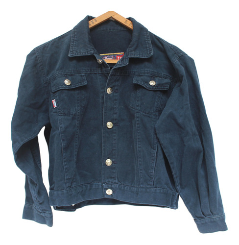 Campera Corte De Jeans Azul Talle 10