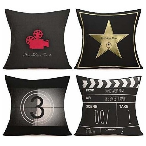 Cojines Amour Movie Theater Cinema Fundas De Almohada Person