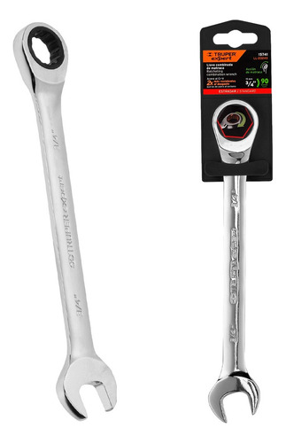 Llave Combinada Matraca, 3/4'' X 238 Mm, Truper Expert 15741