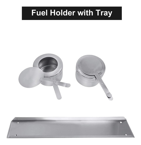 Valgus 2-pack 8qt Stainless Steel Chafing Dish Buffet Cha...