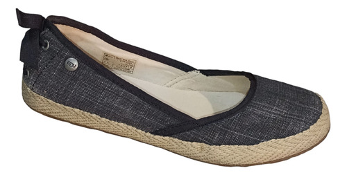 Flats Tipo Alpargata Ugg Modelo Indah Black - Mujer Talla 36