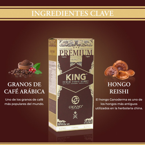 Organo | Café Latte 20u + Café King 25u | Hongo Adaptógeno