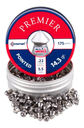 Pellets Crosman Premier Pointed 14.3gr 175pz .22 Xchws P