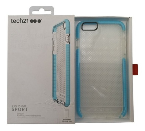 Funda Tech21 Evo Mesh Sport Azul Para iPhone 6 Plus