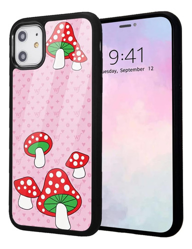 Funda Idocolors Para iPhone 11-hongos Rojos