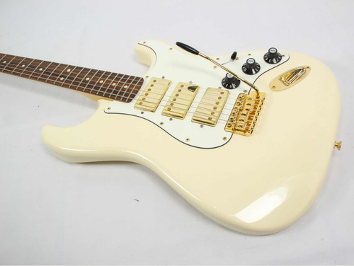 Fender Blacktop Stratocaster Hhh Olympic White Gold Hardware
