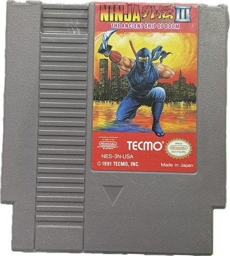 Ninja Gaiden 3 Nes Excelente Estado Original *play Again* (Reacondicionado)