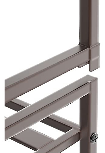 Simple Houseware Zapatero Apilable Con Panel De Metal De 3 N