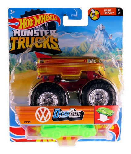Dragbus Volkswagen Monster Trucks Hot Wheels