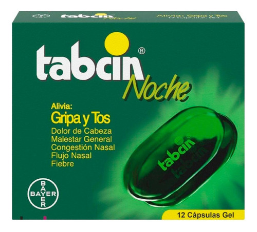 Tabcin Noche Liquid Gels X12cap