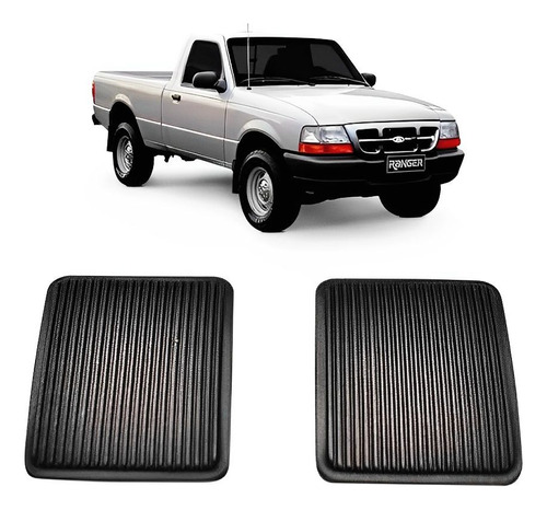 Kit Capa Pedal Freio E Embreagem Ford Ranger 94/2012