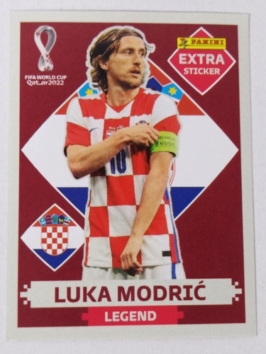 Luka Modric Legend Base Extra Sticker Estampa Panini 2022