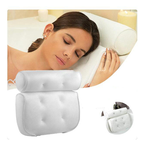 Almohada De Baño Antideslizante Para Bañera, Spa Y Jacuzzi