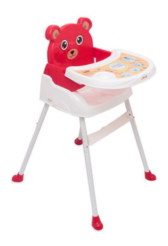 Silla De Comer Booster 3 En 1 Love Rojo 655