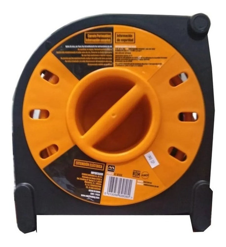 Extension Electrica Retractil Carrete 10 Mts 4 Cont Uso Rudo