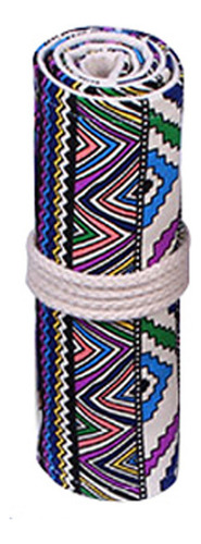 Estuche De Lona De Estilo Oriental De Gran Capacidad Con 48