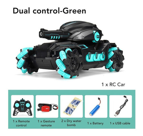 Rc Tank Control Remoto Tiro Coche 4wd Dual Control