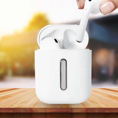 Auriculares in-ear inalámbricos CG Inalámbricos Q8L blanco con luz LED