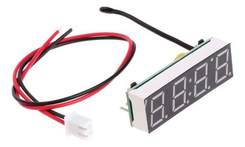 1 Digital Coche Led Reloj Electrónico Tiempo Temperatura