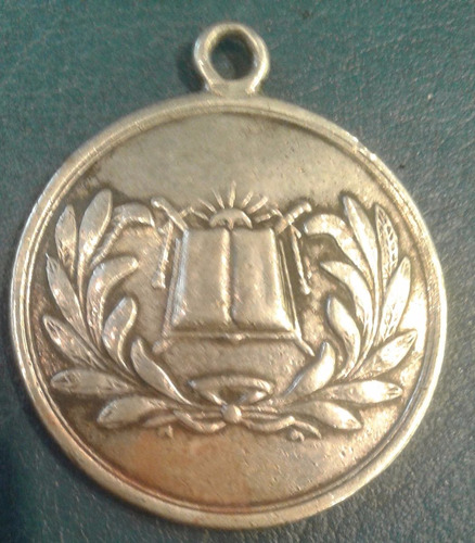 Medalla Plata 900 Escuela De Policia Ramon Falcon 45 1952
