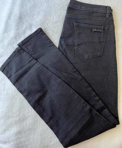 Jean Negro Pantalón Mujer Ginebra Original! T. 26 Nuevo! Top