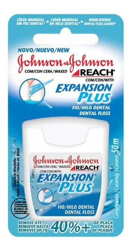 Fio Dental J&j Reach Expansion Plus Regular 50m