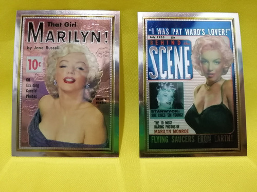 2 Tarjetas Originales Marilyn Monroe De 1993 De Coleccion 