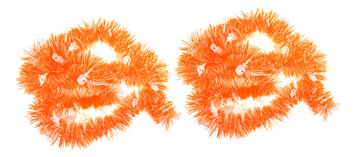 Guirnalda Naranja Con Diseño De Calavera De Fantasma Para De