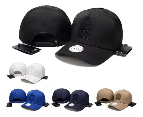 Gorra Armani Exchange Essentials Para Hombre | Mujer A|x Azul Eléctrico Ajustable