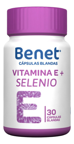 Cápsulas Bénet Vitamina E Y Selenio