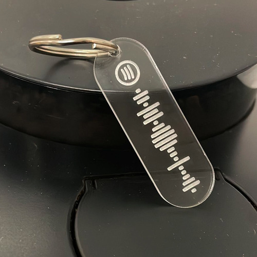 Imagem 2 de 2 de Chaveiro Personalizado Noivos Padrinhos Spotify 60un