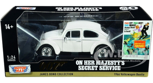 1-24 007 James Bond 1966 Volkswagen Beetle Vocho Motormax