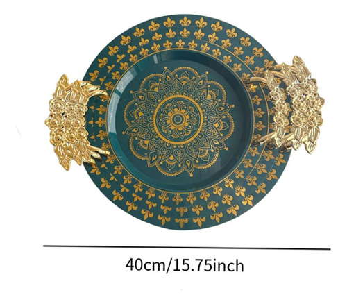 3 Bandejas Para Servir Comida, De Lujo, Para Mesa De Centro,