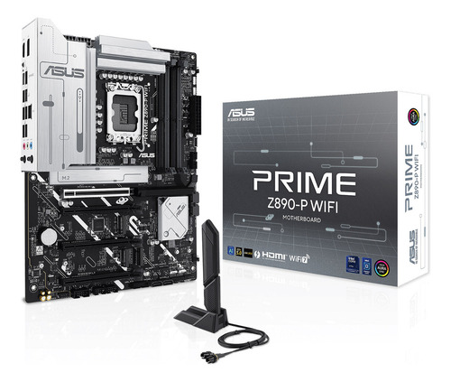 Placa Asus Prime Z890-p Wifi Intel Z890 Lga 1851 Ddr5 Color Plateado