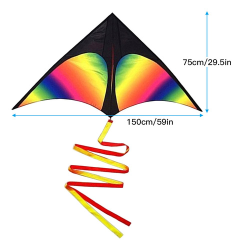Cuerda Kite Colorful Easy To Fly De Una Sola Línea Para Play