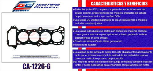 Junta Cabeza Para Nissan L4 1.6 Dohc Tsuru G1, Gs2, Tsubame,