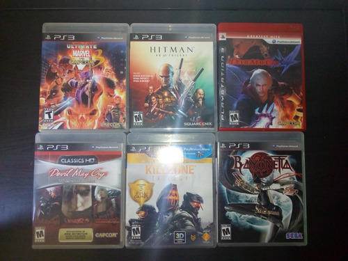 Lote Juegos Ps3 Hitman Killzone Bayonetta Devil Marvel (Usado)