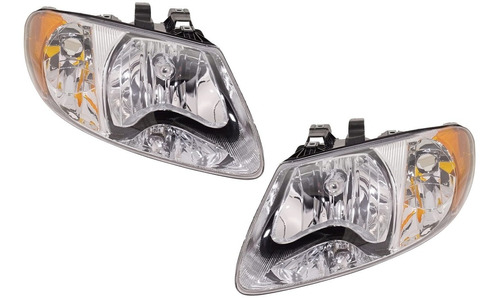 01-07 Chrysler Grand Voyager Par Faros Delanteros 2 Piezas