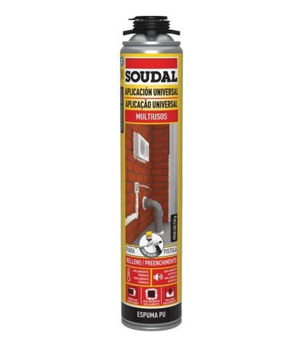 Poliuretano Proyectado Y Relleno Soudal España 750ml Pistola