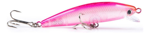 Isca Artificial Nelson Nakamura Borá 10cm Meia Água Cor 204 - Rosa Rosa Transparente