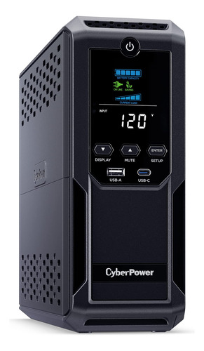 Cyberpower Sistema Ups Lcd Inteligente Tomacorriente Puerto