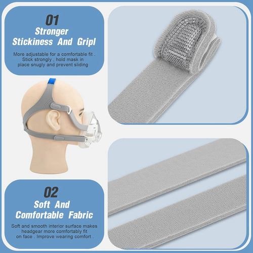 Cpap Headgear Air Fit N20, 3 Paquetes De Cascos De Repuesto