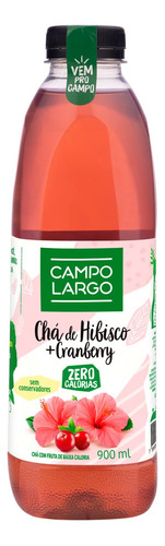 Chá Hibisco e Cranberry Campo Largo Garrafa 900ml