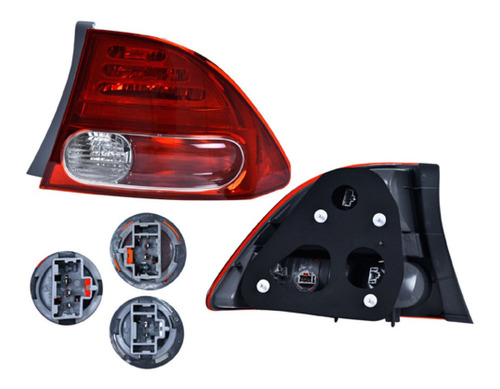 Calavera Exterior Depo Honda Civic 06-09